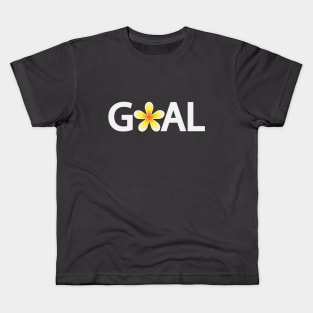 Life goal is to be happy artistic design Kids T-Shirt